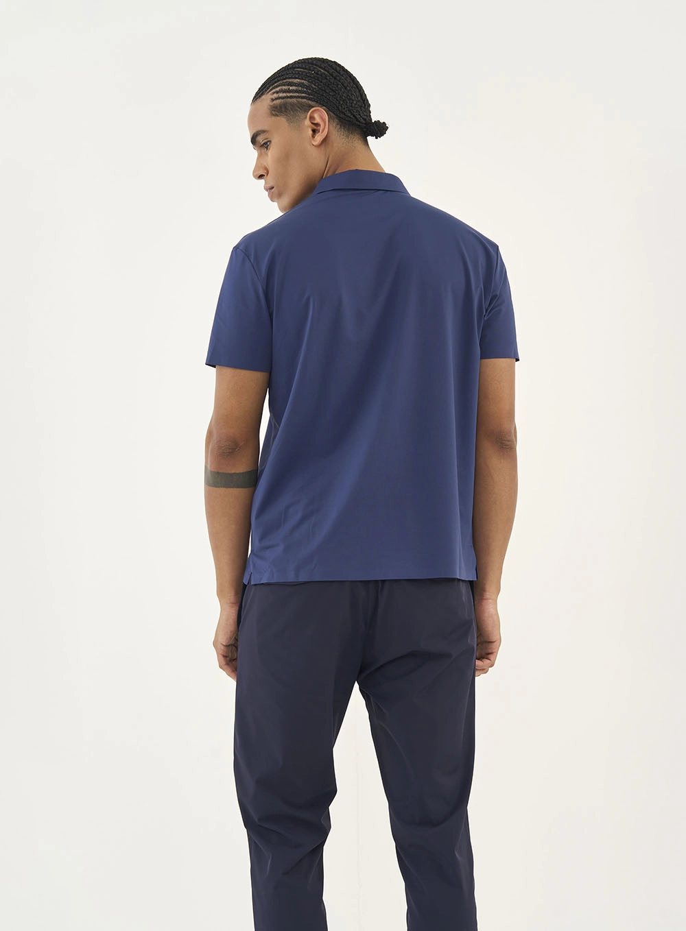 Camisa Polo Flex Poliamida Azul