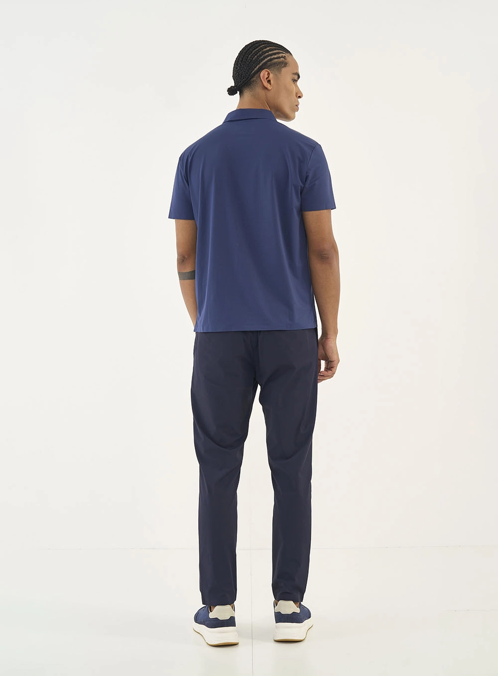 Camisa Polo Flex Poliamida Azul