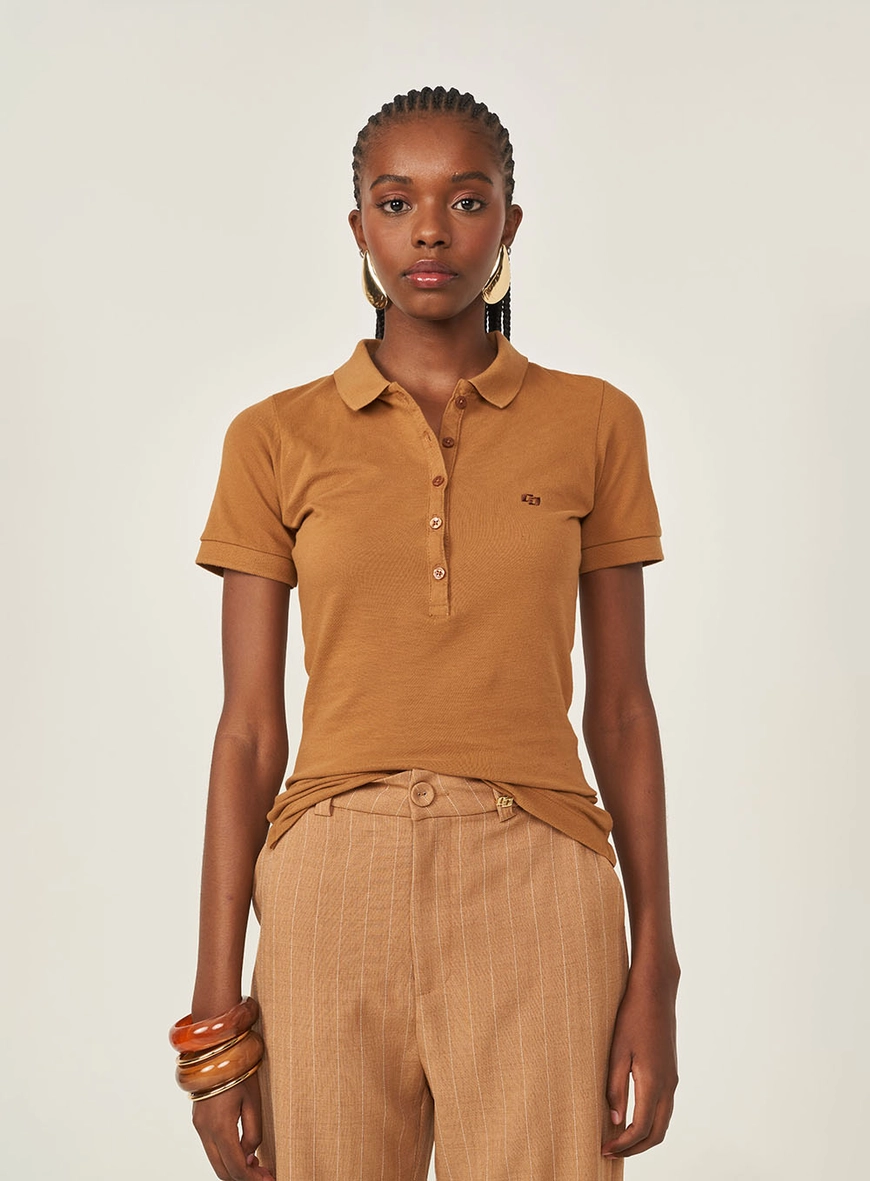 Camisa Polo Feminina Essential Piquet
