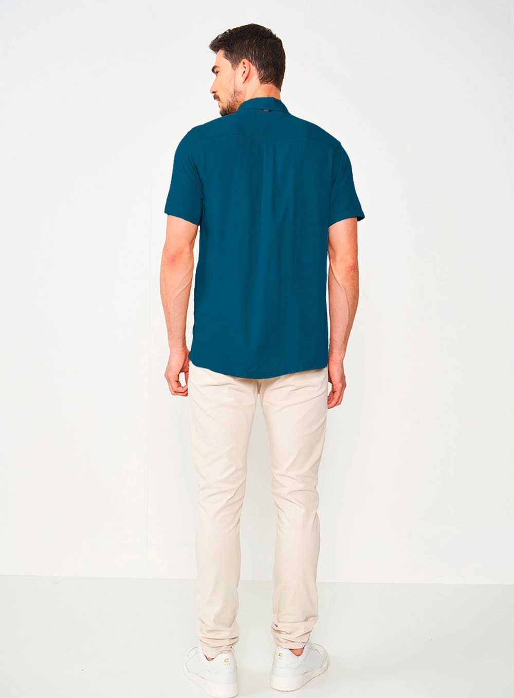 Camisa Relax Manga Curta Azul Dopamine