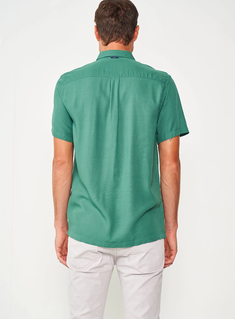 Camisa Relax Manga Curta Verde