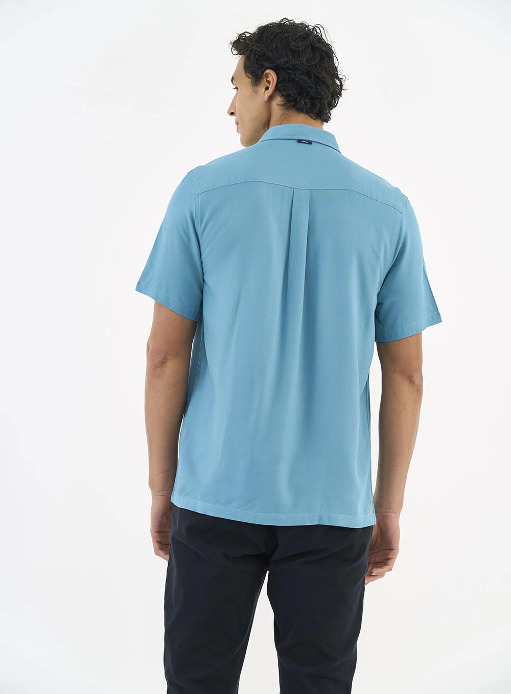 Camisa Relax Manga Curta Azul Empire Blue