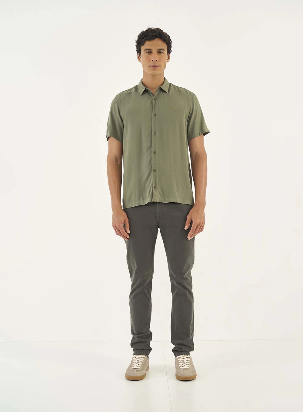 Camisa Relax Manga Curta Verde Dragon