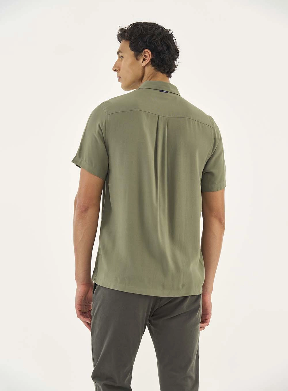 Camisa Relax Manga Curta Verde Dragon