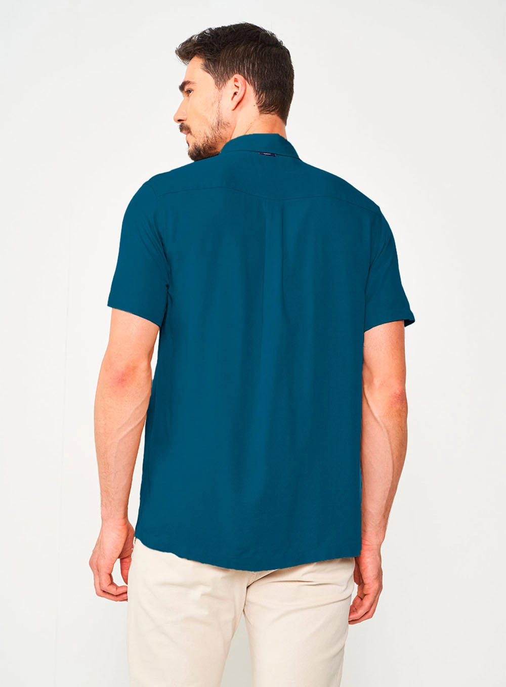 Camisa Relax Manga Curta Azul Dopamine