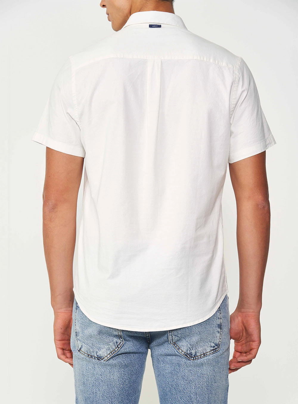 Camisa Manga Curta Essential Slim Off White