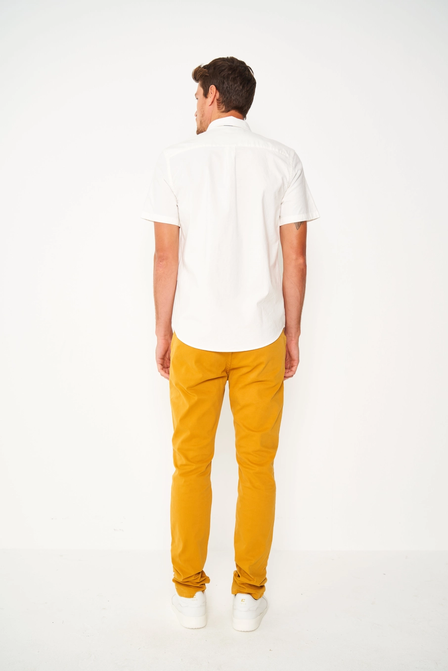 Camisa Manga Curta Essential Slim Azul