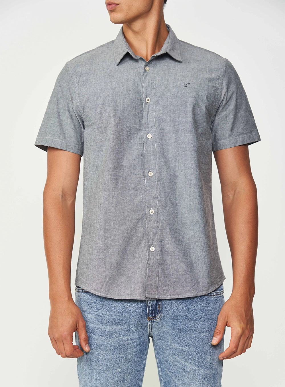 Camisa Manga Curta Essential Slim Preto