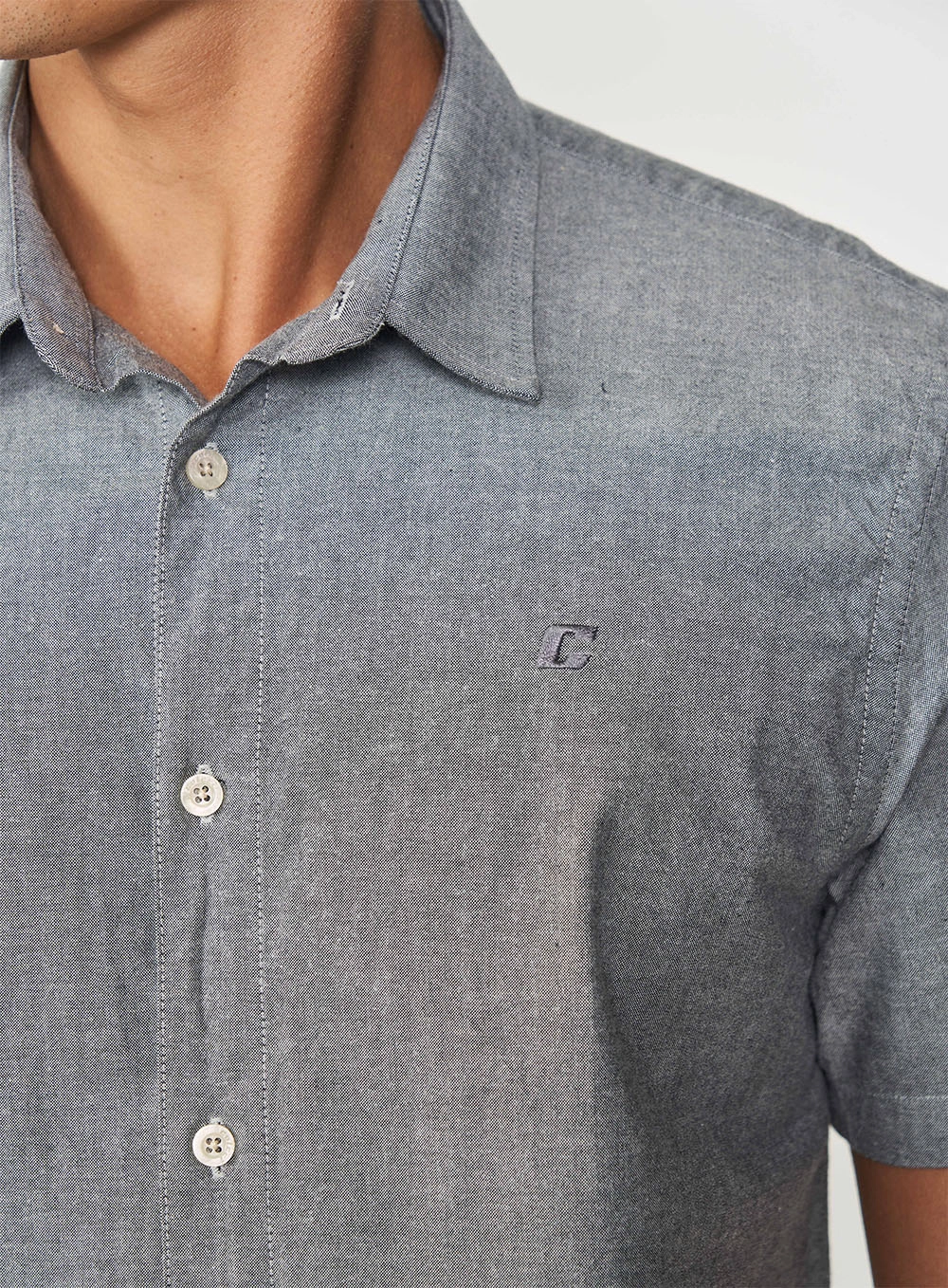 Camisa Manga Curta Essential Slim Preto