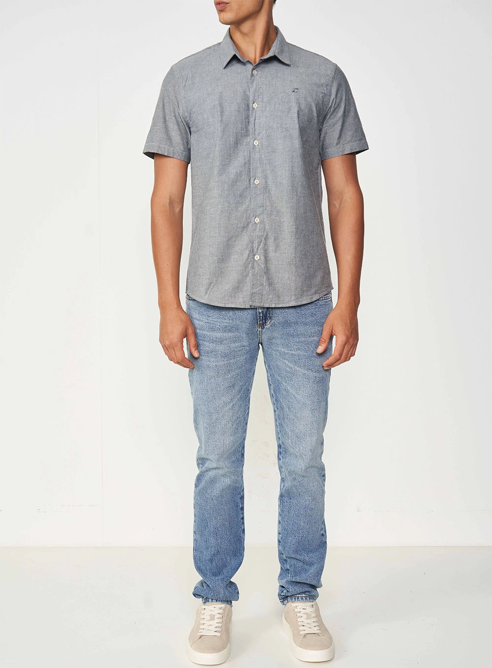 Camisa Manga Curta Essential Slim Preto