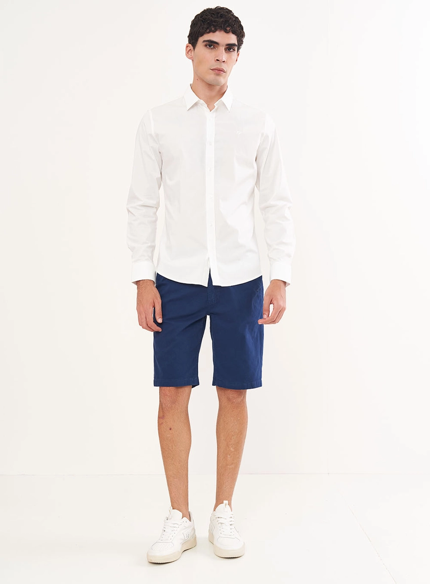 Camisa Masculina Essential Slim Algodão
