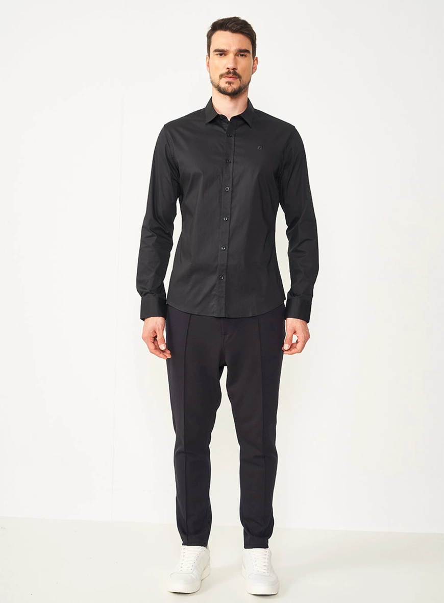 Camisa Masculina Essential Slim Algodão