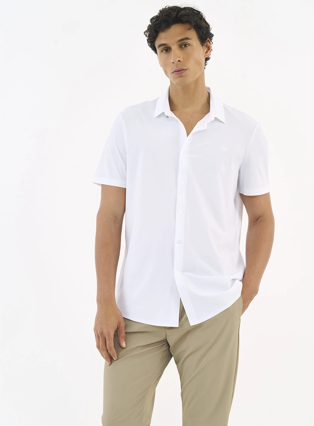 Camisa Manga Curta Flex Poliamida Off Shell