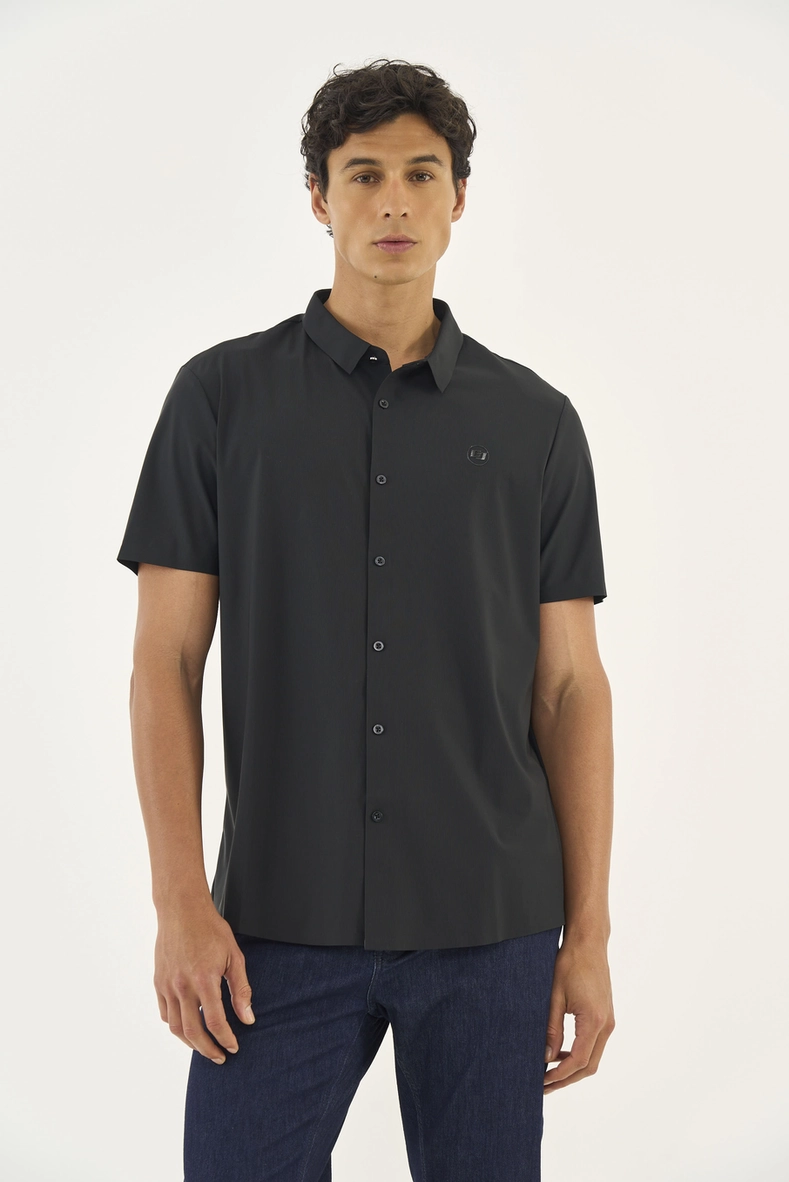 Camisa Manga Curta Flex Poliamida