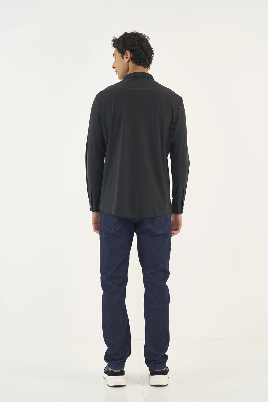 Camisa Manga Longa Flex Poliamida Preto
