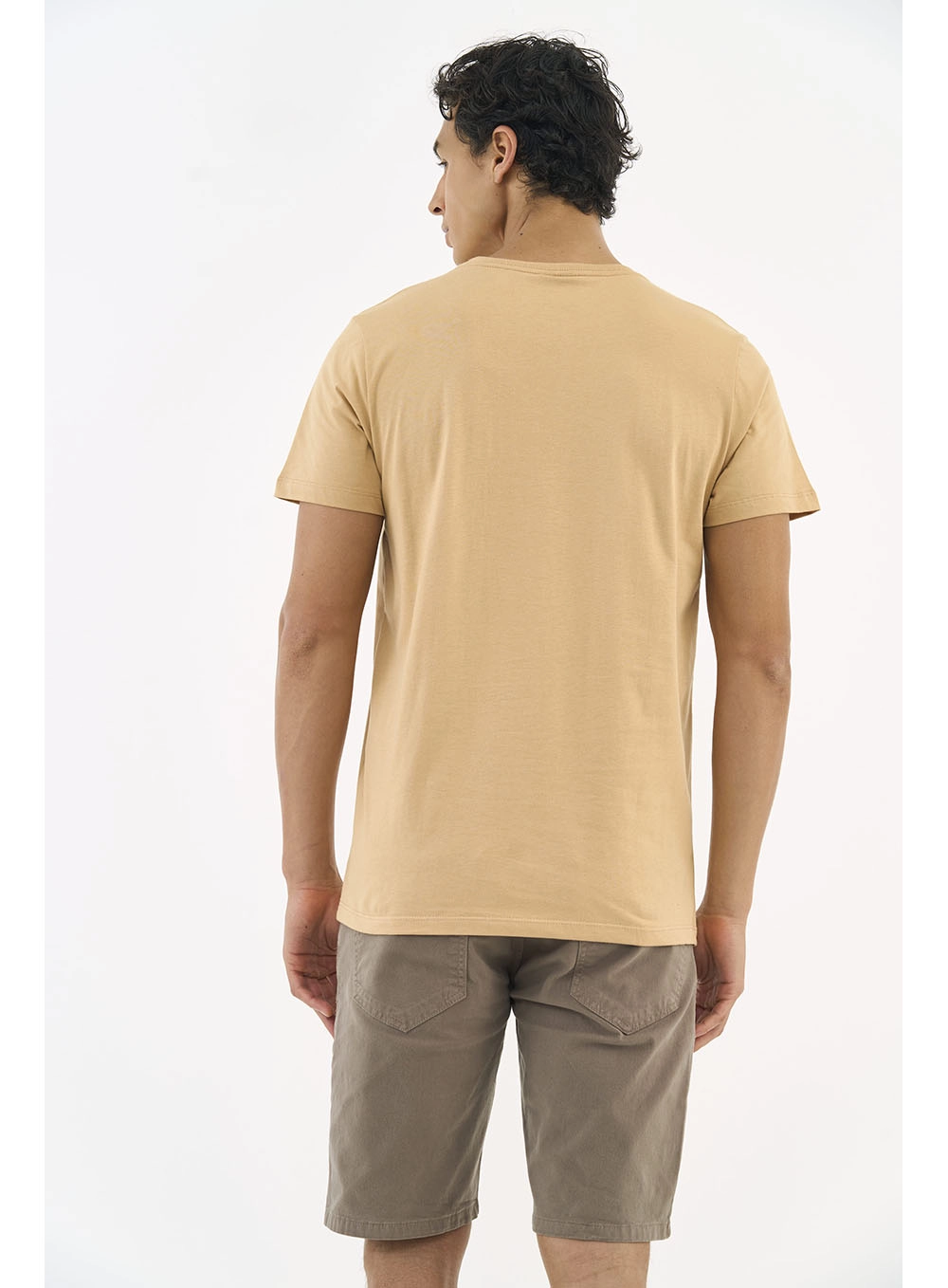 Camiseta Masculina Essential Bege Bear