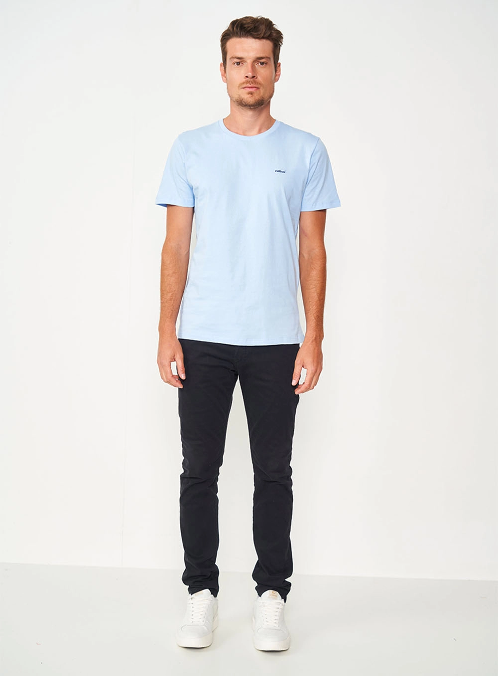Camiseta Masculina Essential Azul Cashmere