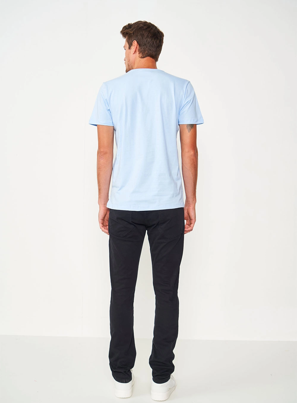 Camiseta Masculina Essential Azul Cashmere