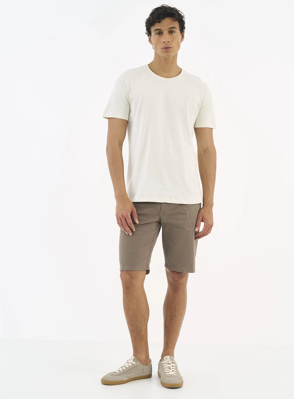 Camiseta Masculina Essential Bege Italian