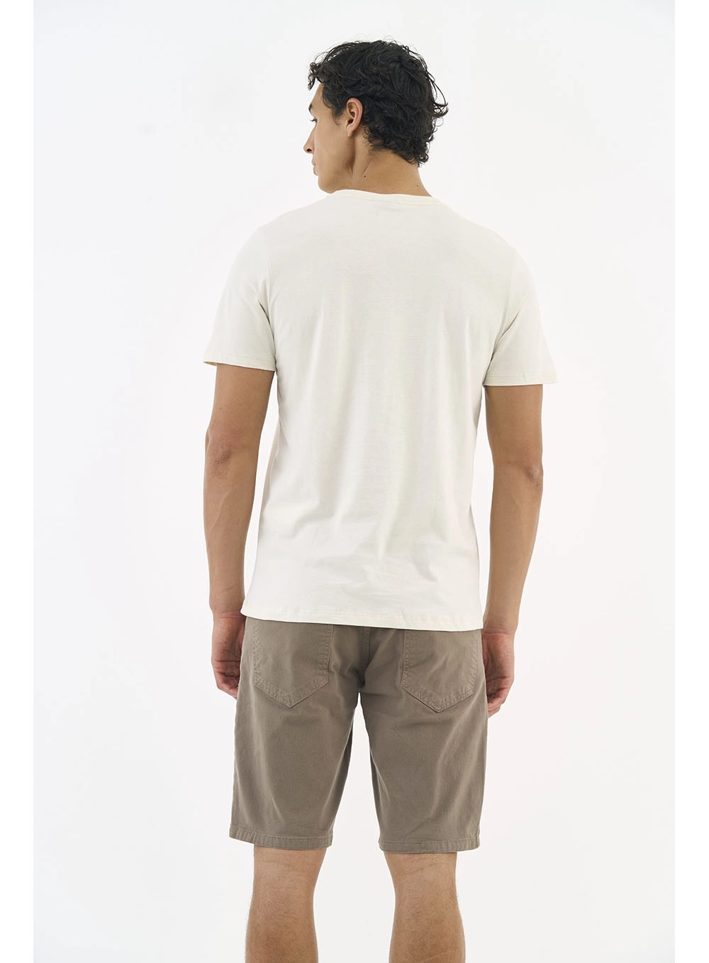 Camiseta Masculina Essential Bege Italian