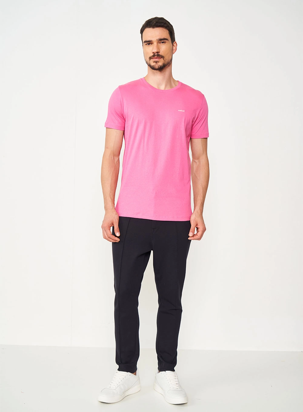 Camiseta Masculina Essential Rosa Hiller
