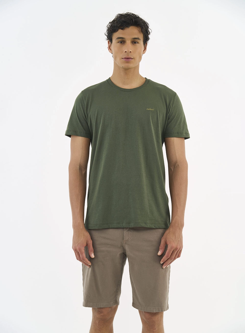 Camiseta Masculina Essential Verde Demetri