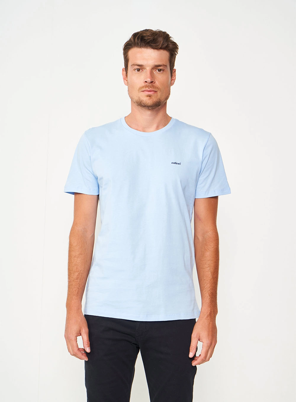 Camiseta Masculina Essential Azul Cashmere