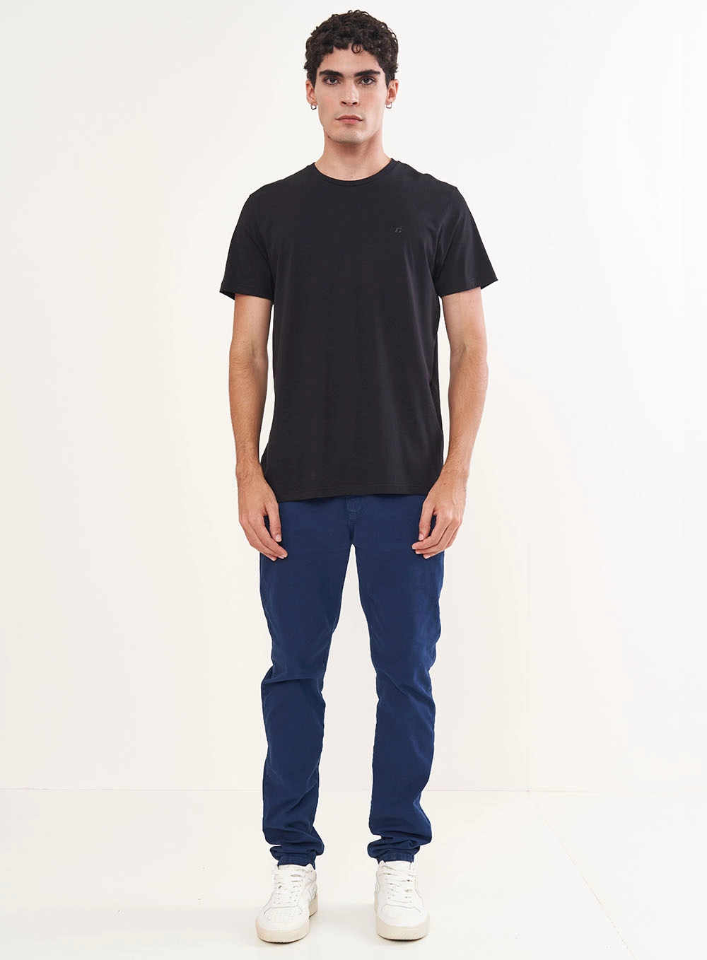 Camiseta Masculina Essential Algodão - Pima Preto