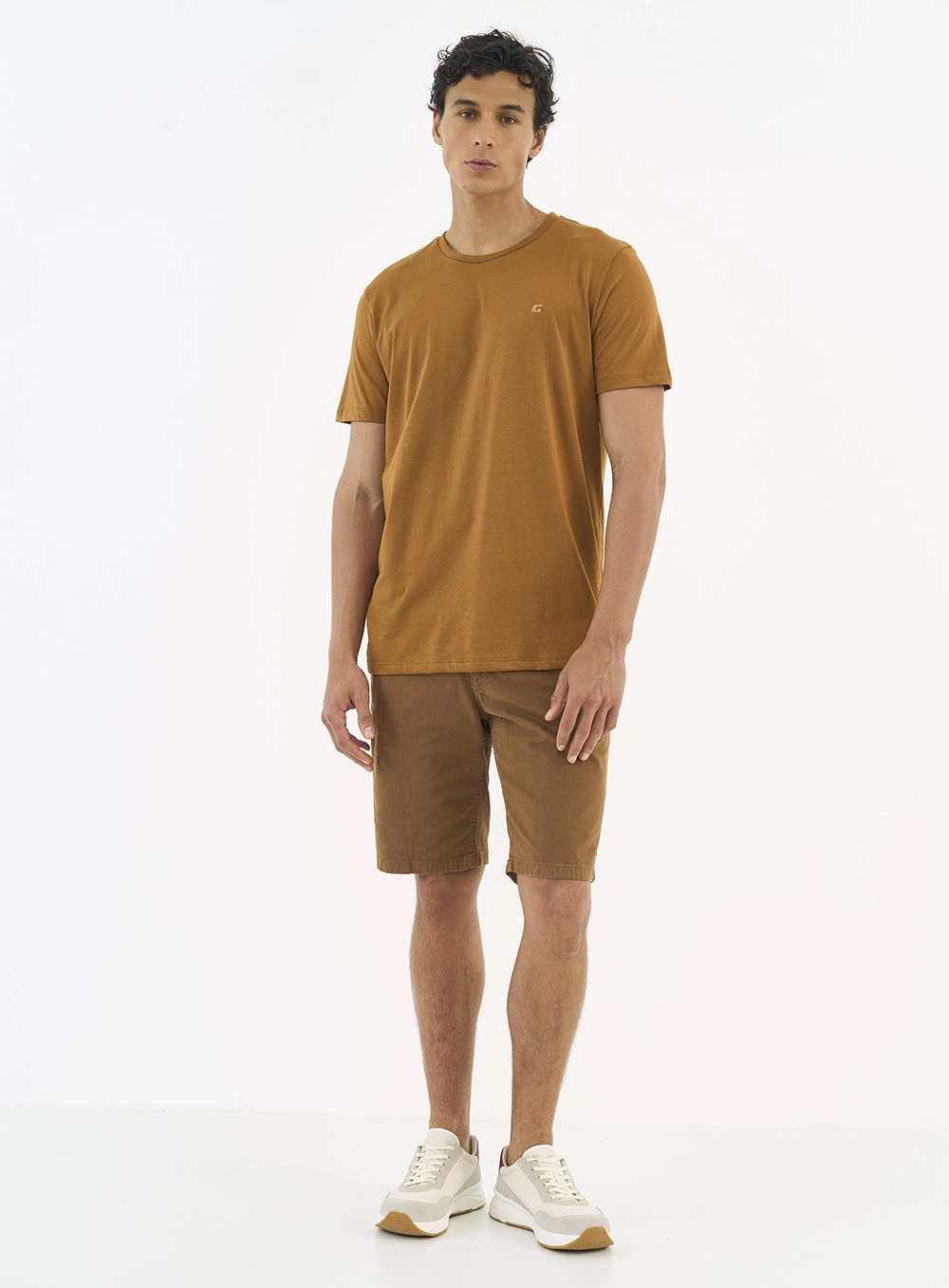 Camiseta Masculina Essential Algodão - Pima Marrom