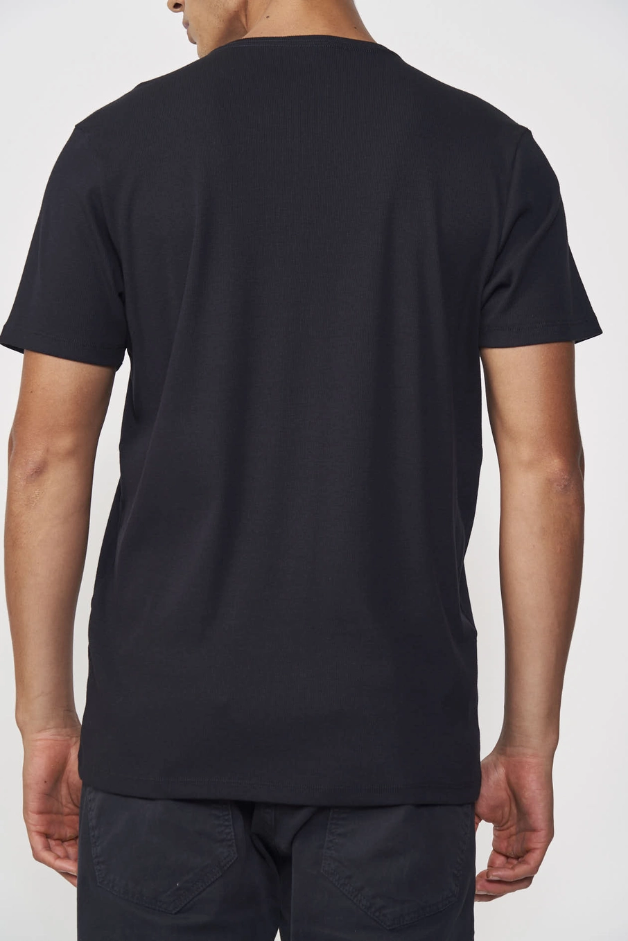 Camiseta Masculina Essential Flex Algodão Preto