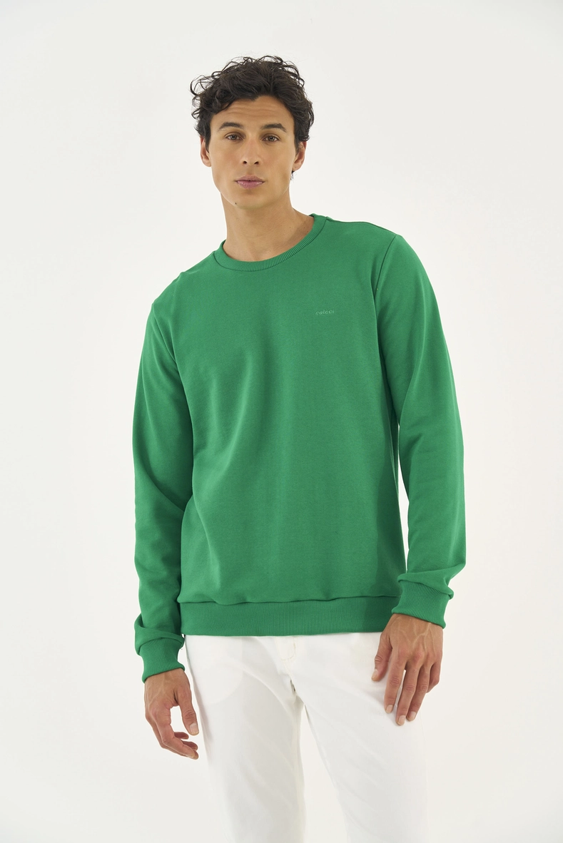 Blusão De Moletom Masculino Essential Gola Careca