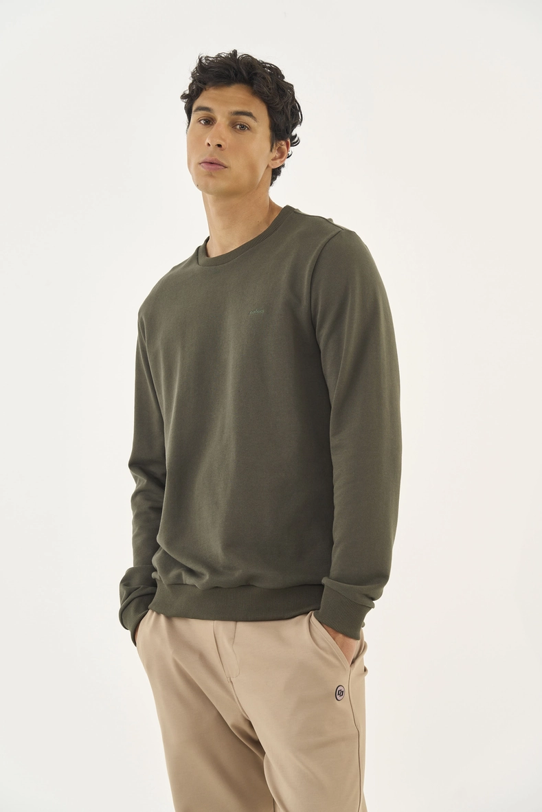 Blusão De Moletom Masculino Essential Gola Careca