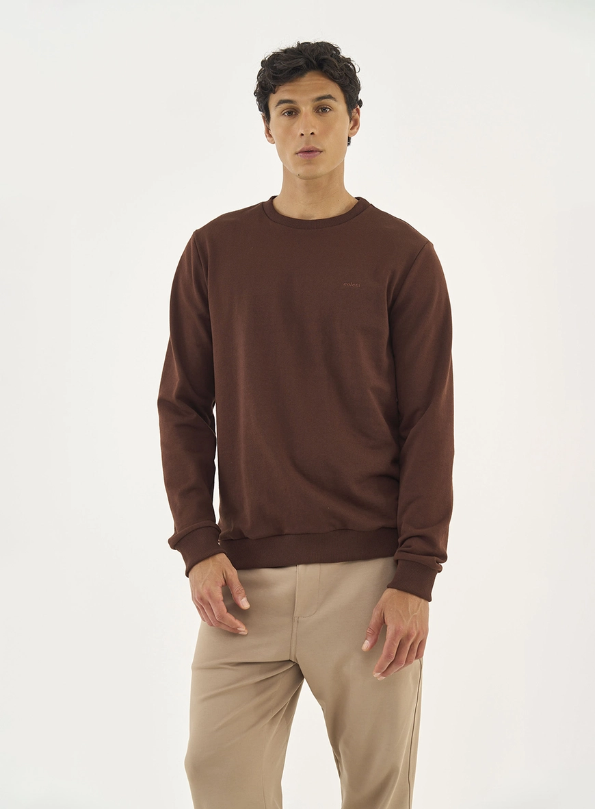 Blusão De Moletom Masculino Essential Gola Careca
