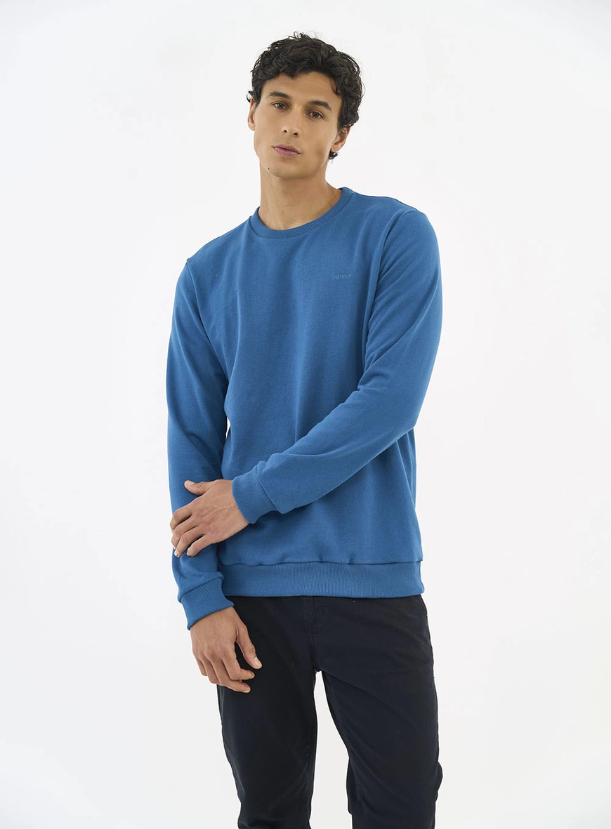 Blusão De Moletom Masculino Essential Gola Careca