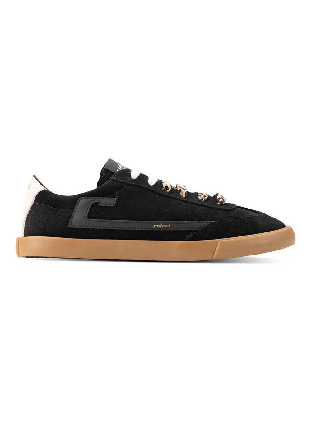 Tenis Colcci Cadarço Onça Preto