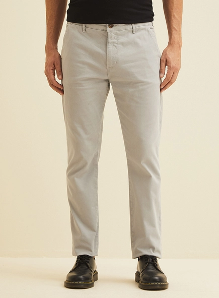 Calça Masculina Sarja Slim Chino Preta - Vitor