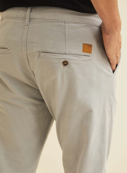 Calça Masculina Sarja Slim Chino Preta - Vitor