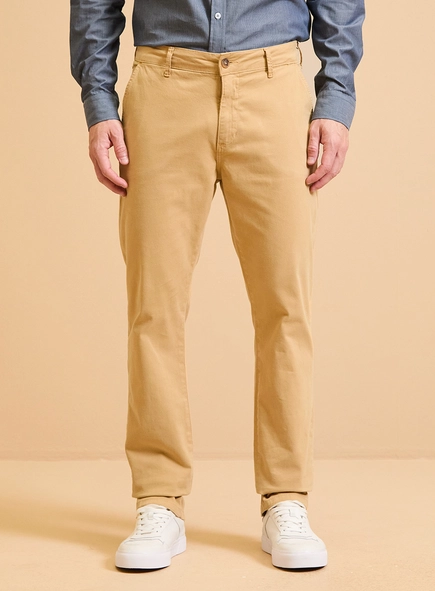 Calça Masculina Sarja Slim Chino Preta - Vitor