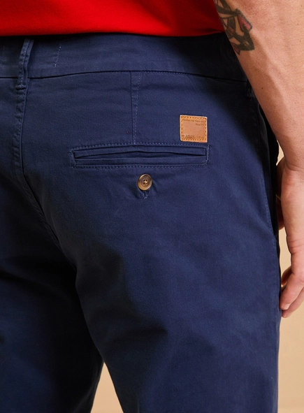 Calça Masculina Sarja Slim Chino Preta - Vitor