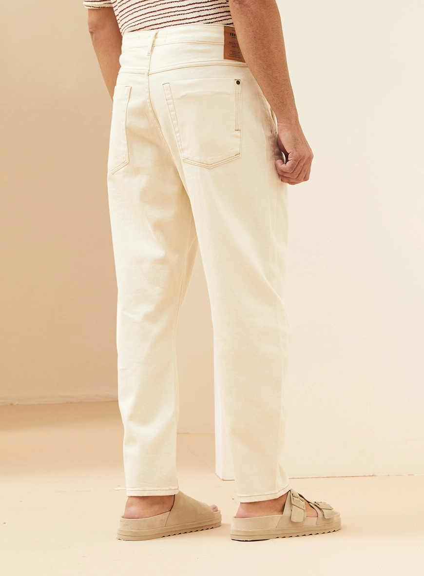 Calça Masculina Sarja - Alencar Bege Esquilo