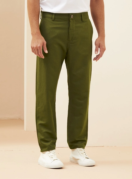 Calça Masculina Alfaiataria Em Linho