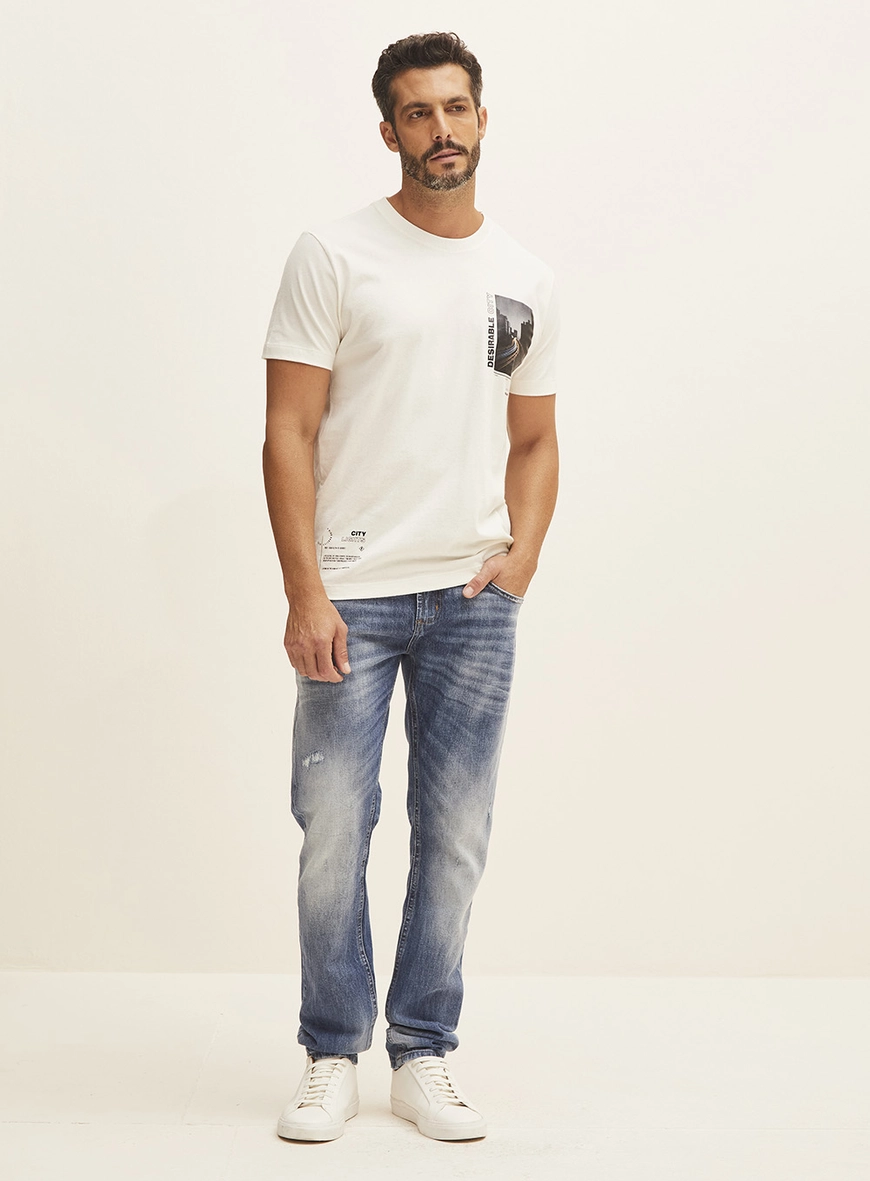 Calça Masculina Jeans Skinny - Igor Índigo