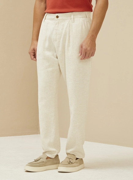Calça Masculina Em Linho - Johann