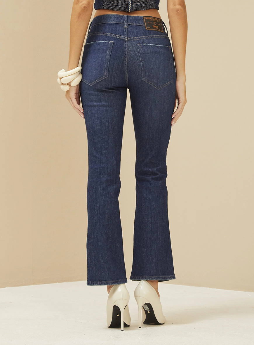 Calça Feminina Jeans - Boot Cropped Índigo