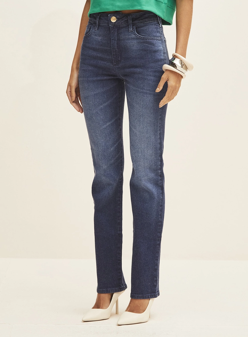 Calça Feminina Jeans Slim - Marisa Índigo