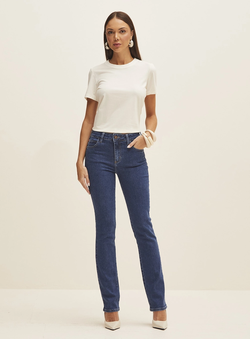 Calça Feminina Jeans Slim - Marisa Índigo