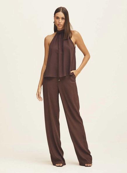 Calça Feminina Viscolinho Pesado Alfaiataria