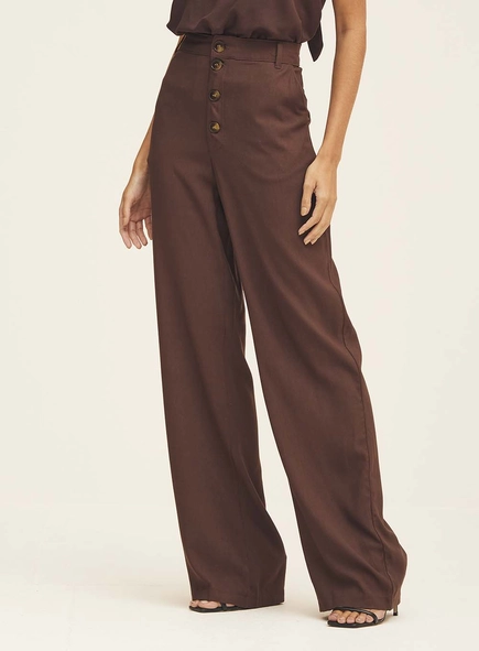Calça Feminina Viscolinho Pesado Alfaiataria