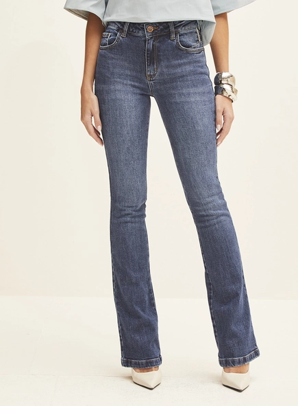 Calça Feminina Jeans Boot Cut - Marisa