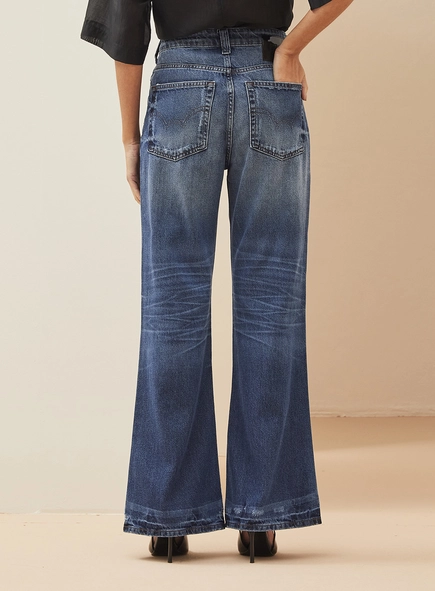 Calça Feminina Jeans Com Cinto - New